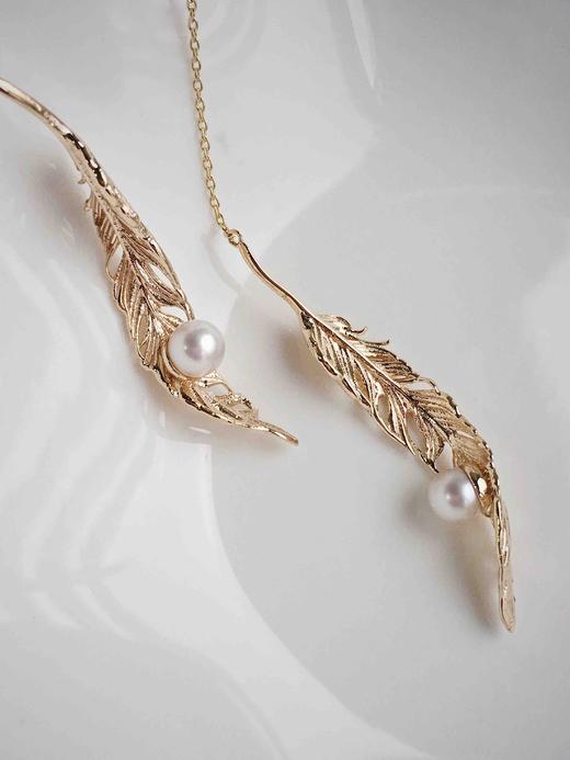 CHIC系列 羽 AKOYA珍珠耳环 商品图2