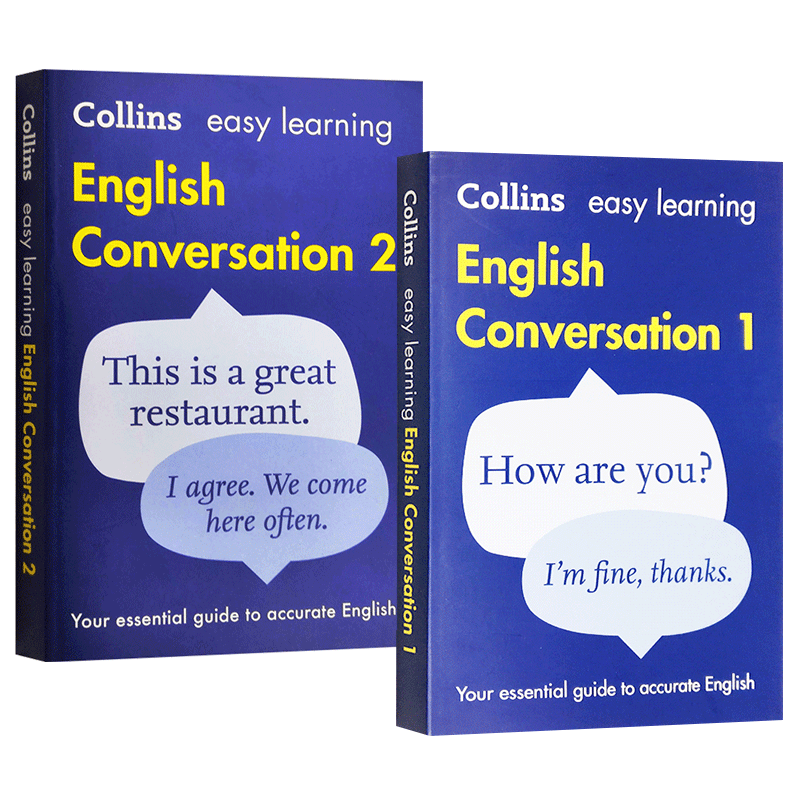 柯林斯轻松学英语口语会话2册 英文原版 Collins Easy Learning English Conversation Book 英文版 进口原版书籍