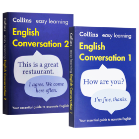 柯林斯轻松学英语口语会话2册 英文原版 Collins Easy Learning English Conversation Book 英文版 进口原版书籍