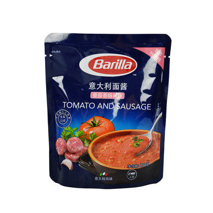 [4口味可选]Barilla意大利面酱 250g 鸡肉蘑菇 番茄蔬菜 番茄香肠 博洛尼亚 商品图2