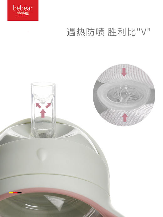 抱抱熊bebear儿童水杯吸管杯学饮杯7522 商品图3