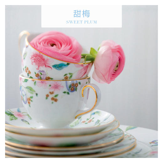 WEDGWOOD玮致活甜梅800ml壶骨瓷带盖大茶壶咖啡壶单壶套装家用 商品图4
