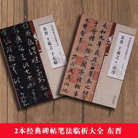 2本经典碑帖笔法临析大全 东晋 王羲之兰亭序 王羲之十七帖