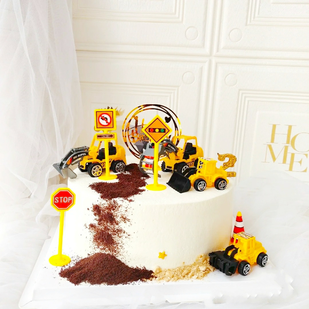 挖土机蛋糕