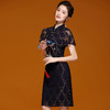 OYCP-20113中国风改良旗袍2020年新款气质蕾丝连衣裙 商品缩略图1