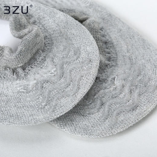 【任选8双59.5】女短袜夏季船袜低帮运动大码短筒吸汗黑色女士加高脚后跟夏季透气薄袜子N37S1001-2 商品图4