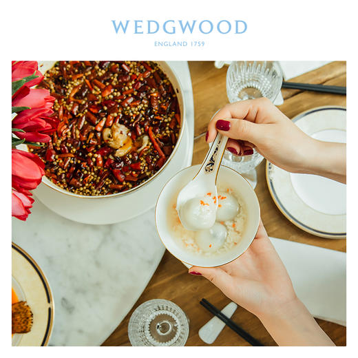 WEDGWOOD玮致活丰饶之角中式汤匙骨瓷欧式家用小瓷勺勺子瓷勺家用 商品图3