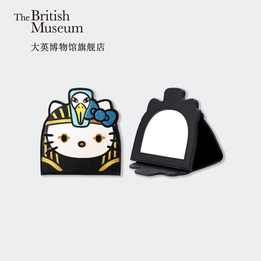 创意化妆镜 大英博物馆X HELLO KITTY联名款三折镜化妆镜可折叠随身便携 商品图0