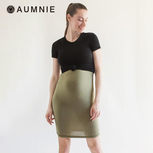 AUMNIE 孕妇圆领舒适弹力背心连衣裙 / Maternity Soft Stretch Sleeveless Midi Dress 商品图1