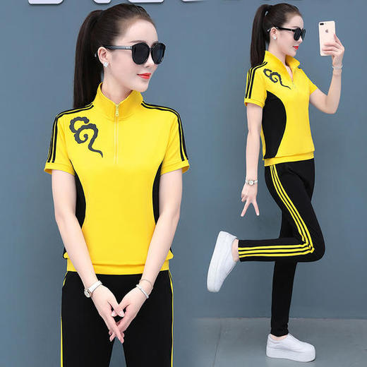 SP1359001新款韩版时尚洋气休闲运动两件套 商品图3