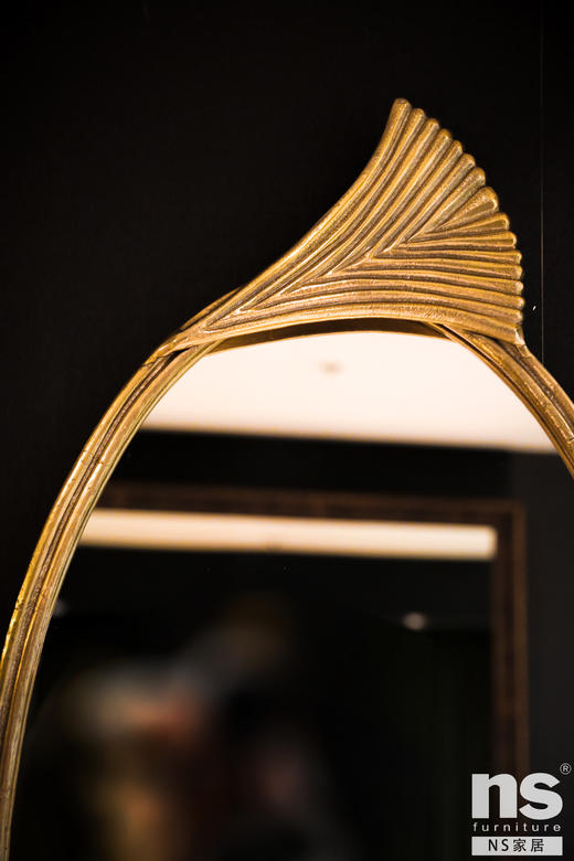 NS家居 nsfurniture进口铜金色装饰镜NSDE-WALL MIRROR67758 商品图3