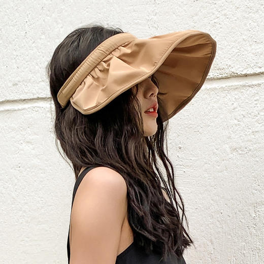 【赠冰袖】WODONBLE空顶大檐贝壳防晒帽 商品图3