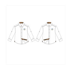行知幼儿园—男女长袖衬衫