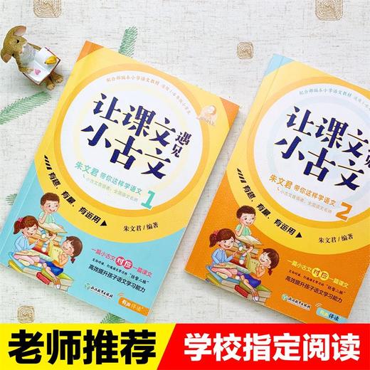 让课文遇见小古文朱文君带你这样学语文全2册 朱文君小古文100篇 小古文100课 小学通用1-6年级配套部编版语文教材 小学生古文阅读 商品图1