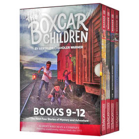 棚车少年9-12册盒装 英文原版小说 The Boxcar Children Mysteries 英语章节桥梁书 美国经典儿童读物 励志故事书籍全套