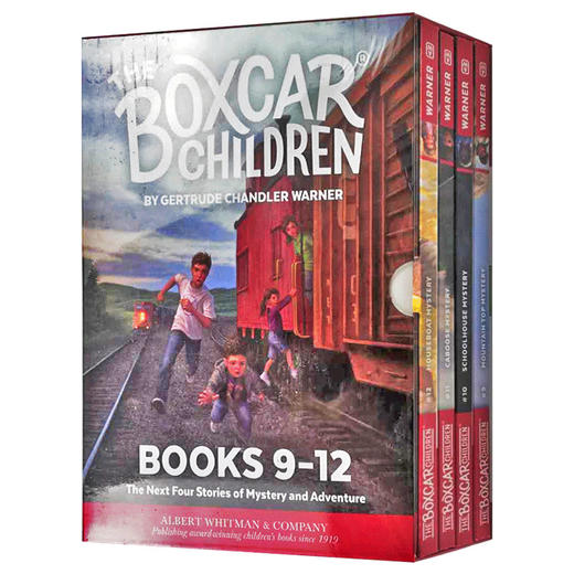 棚车少年9-12册盒装 英文原版小说 The Boxcar Children Mysteries 英语章节桥梁书 美国经典儿童读物 励志故事书籍全套 商品图0