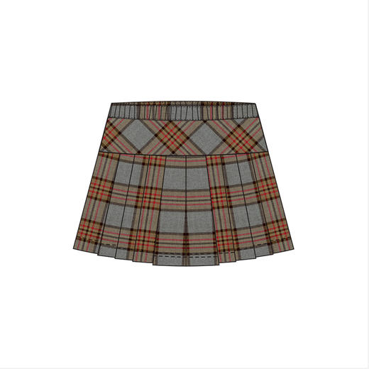 行知幼儿园—女格子裙 商品图0