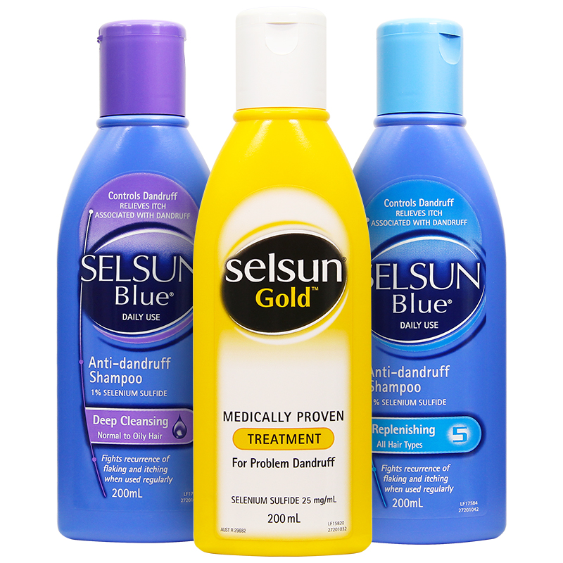 [有货全球购]Selsun Gold blue 控油去屑洗发水 200ml
