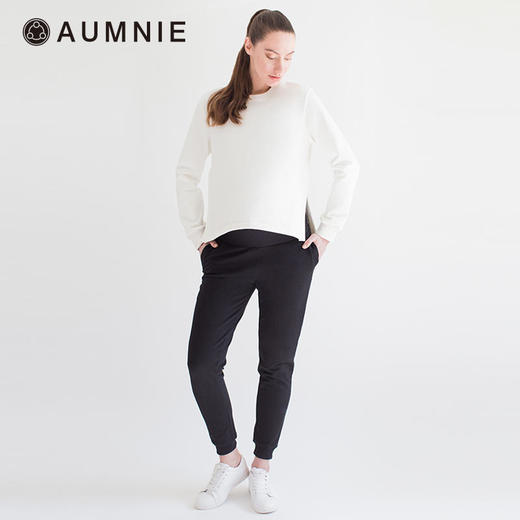 AUMNIE 孕妇圆领开叉长袖卫衣 / Maternity Split Side Sweatshirt 商品图2