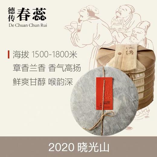 王德传春茶-2021年晓光山普洱生茶（单饼357g/七子饼2499g） 商品图0