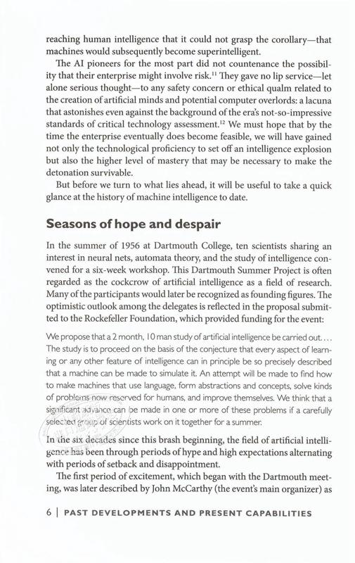 【中商原版】超智能：路线图、危险性与应对策略 英文原版 Superintelligence：Paths, Dangers, Strategies 人工智能 计算机科学 商品图7