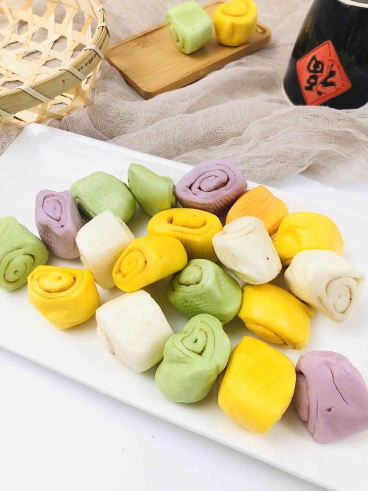 彩色果蔬小馒头500g