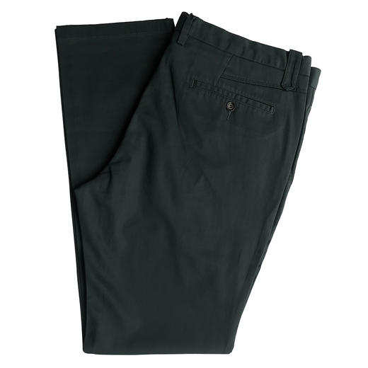 Marco Azzali 深绿棉氨化纤休闲裤 P3516600 商品图1