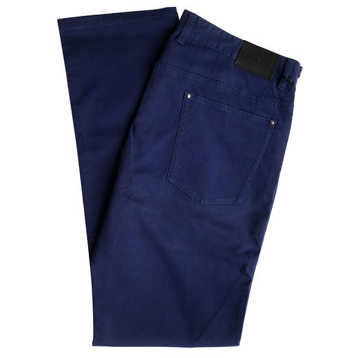 Marco Azzali 蓝色棉氨化纤休闲裤 P3503100 商品图1