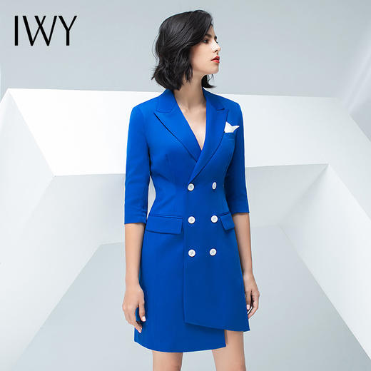 IWY/七分袖蓝色连衣裙03Q1 商品图9