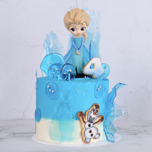 （C002) Couleur Violet 儿童加高款冰雪奇缘加高乳酪霜蛋糕 商品图1