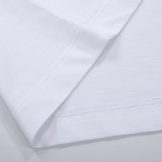 鲨鱼 刺绣 弹力丝光棉 圆领短袖T恤 PSS81 商品图9