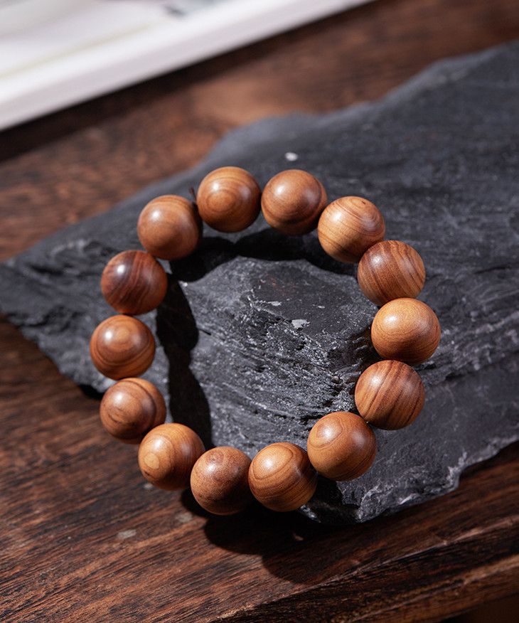 老东加檀香手串 | 珍罕原材,30年陈放老料(不沉水),醇香柔和生清净