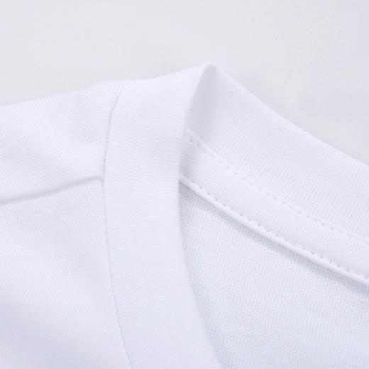 鲨鱼 刺绣 弹力丝光棉 圆领短袖T恤 PSS81 商品图4