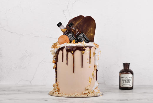 （C016) Couleur Violet 男士特高款酒办黑巧淋面蛋糕 商品图2