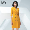 IWY/黄色连衣裙职业女裙端庄求职气质工衣裙子礼仪服工装202002Q1 商品缩略图0