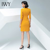 IWY/黄色连衣裙职业女裙端庄求职气质工衣裙子礼仪服工装202002Q1 商品缩略图7