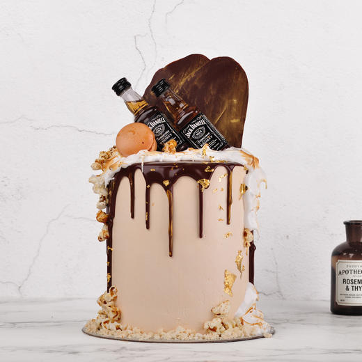 （C016) Couleur Violet 男士特高款酒办黑巧淋面蛋糕 商品图1