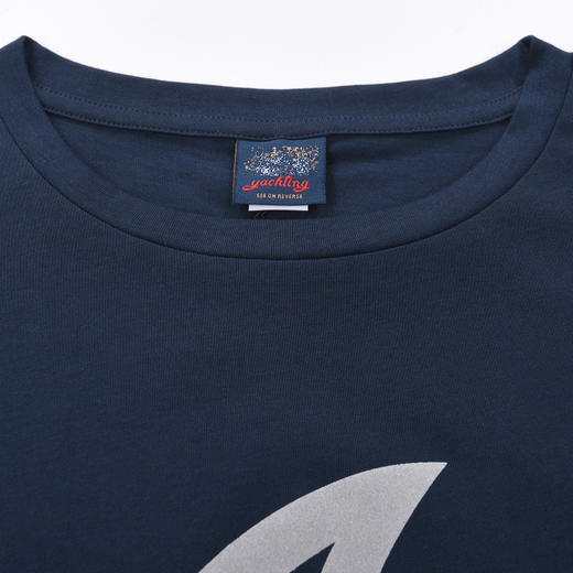 鲨鱼 鱼鳍字母  弹力丝光棉 圆领短袖T恤 特惠 PSS82 商品图5