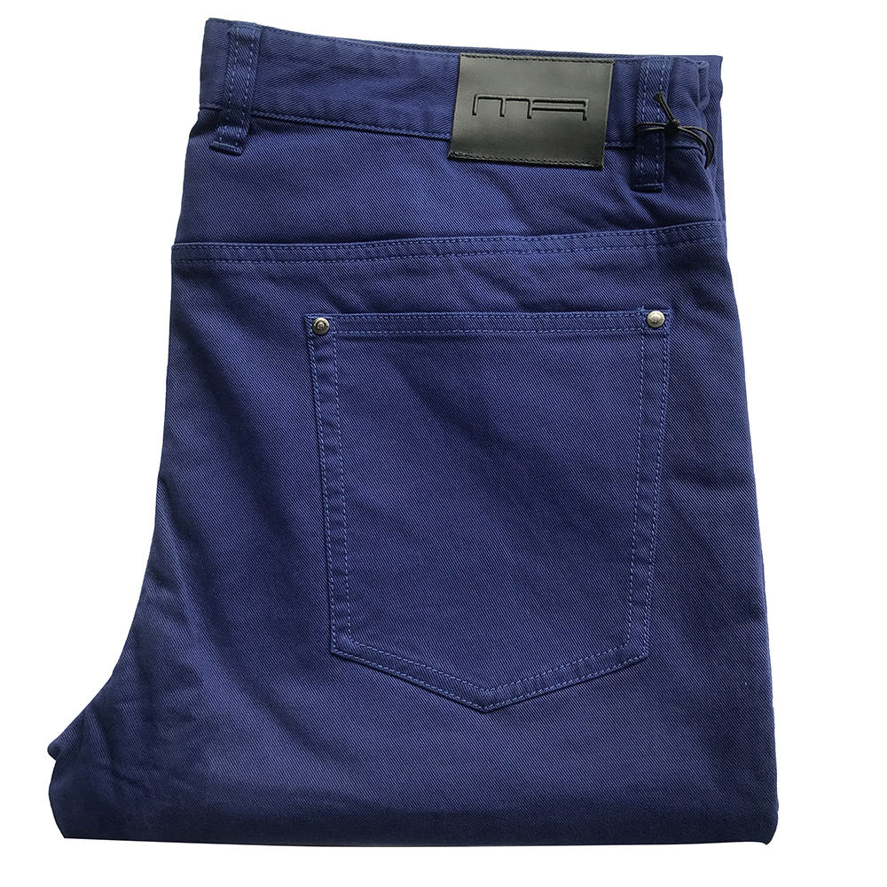 Marco Azzali 蓝色棉氨化纤休闲裤 P3503100