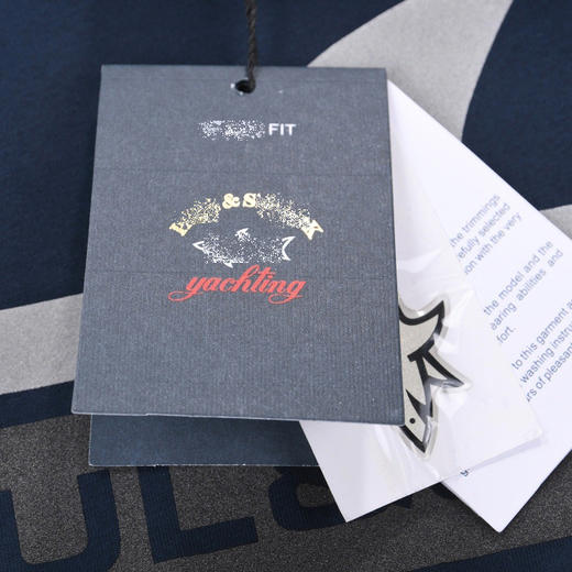 鲨鱼 鱼鳍字母  弹力丝光棉 圆领短袖T恤 特惠 PSS82 商品图7