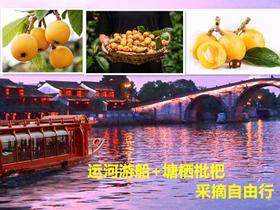 【自由行】运河游船+塘栖枇杷采摘游