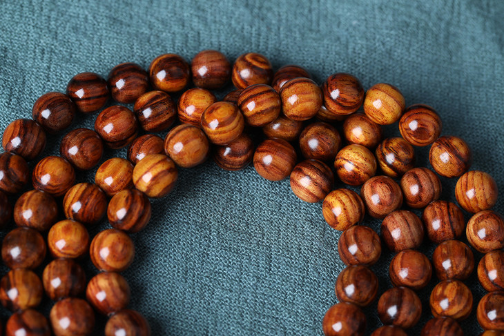 润生活海黄糠梨料顺纹手串08尺寸手串h2