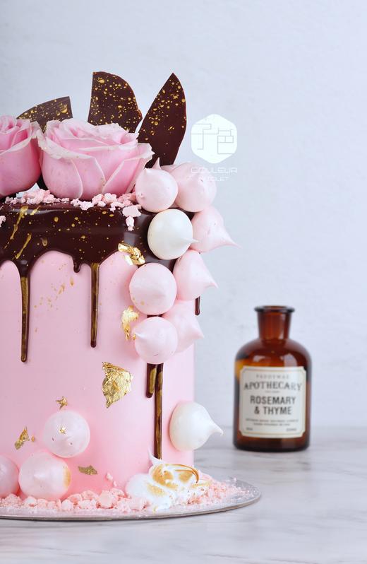 （C013) Couleur Violet 特高款玫粉黑巧淋面蛋糕 商品图4