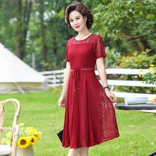 YCE-A945-2003优雅时尚显瘦蕾丝连衣裙 商品图2