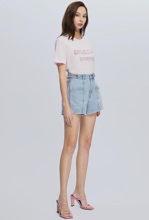 点此购买misssixty高腰阔腿牛仔短裤谱145160