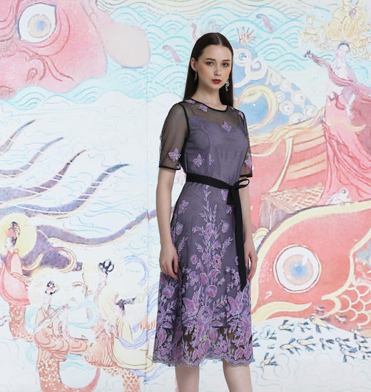 20C-青莲色连衣裙2S5915
--众灵杂沓--《LSF》 商品图3