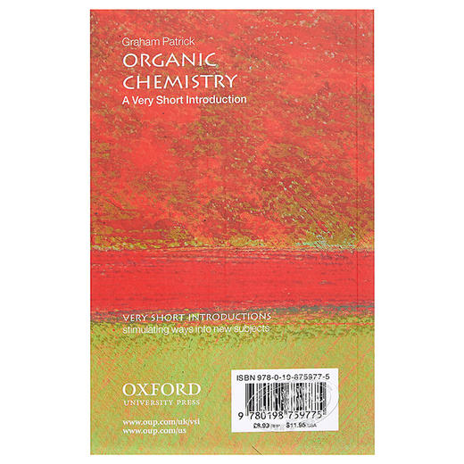 【中商原版】有机化学（牛津通识读本）Organic Chemistry: A Very Short Introduction Graham Patrick 商品图1