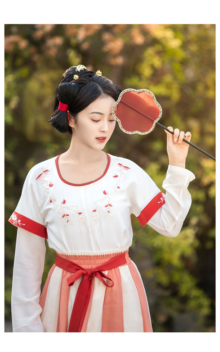 华小夏曦月改良汉服女原创汉元素夏装齐腰襦裙半臂中国风日常套装