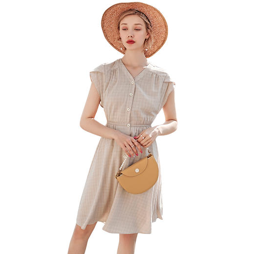 欧芮儿短袖连衣裙女新款 商品图4