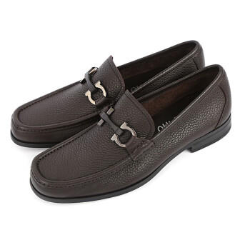 FERRAGAMO 菲拉格慕 男士休闲皮鞋 深咖 642847 商品图1